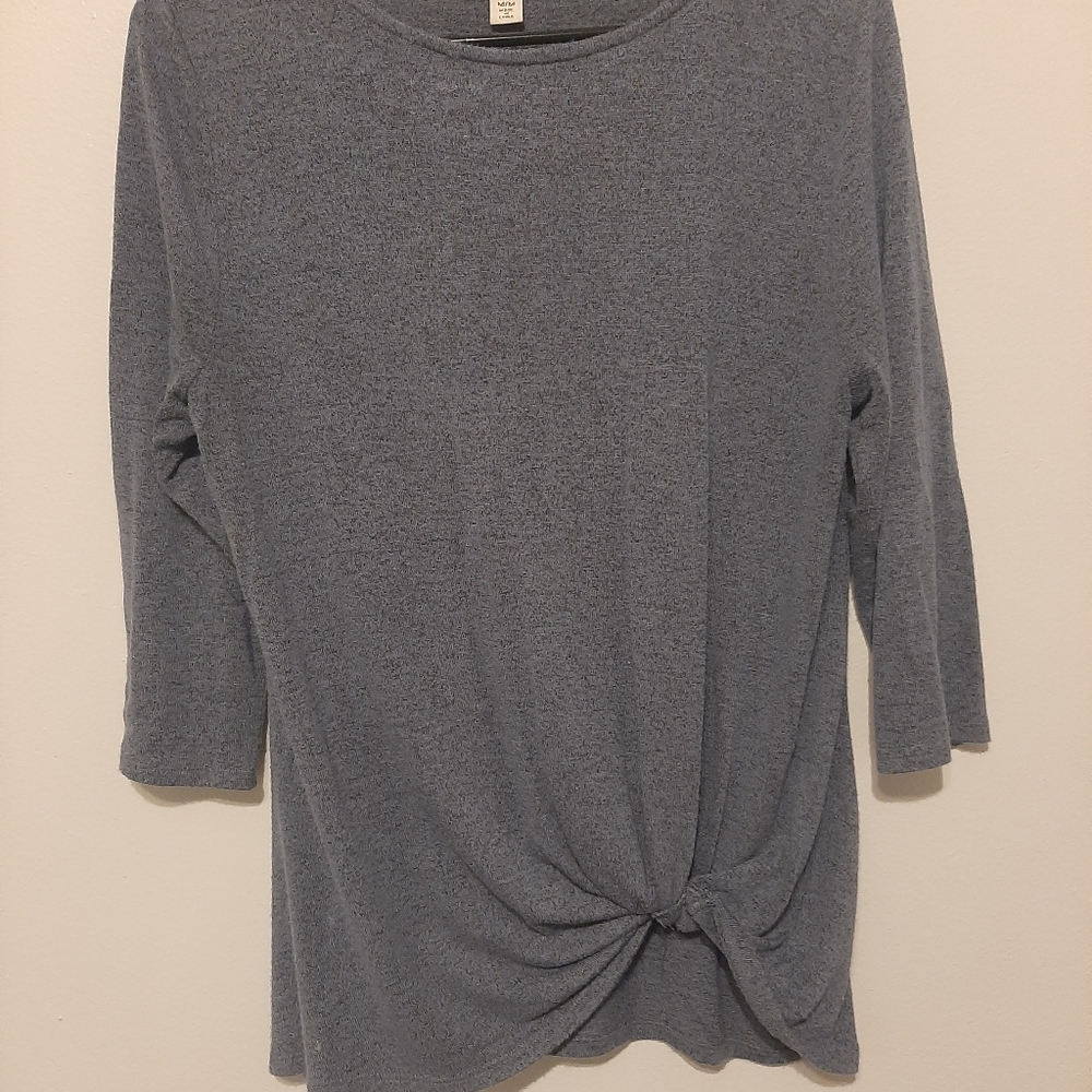 New. Size Medium. One world blue blouse.